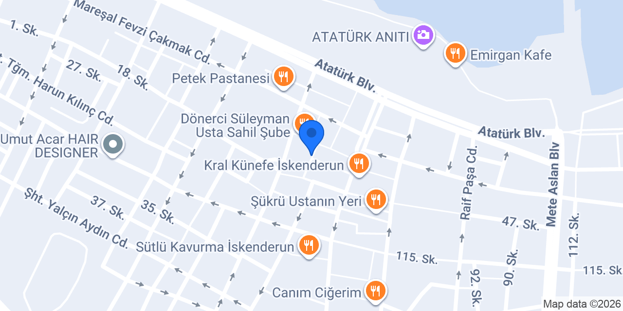 Grand Akçalı Otel konumu