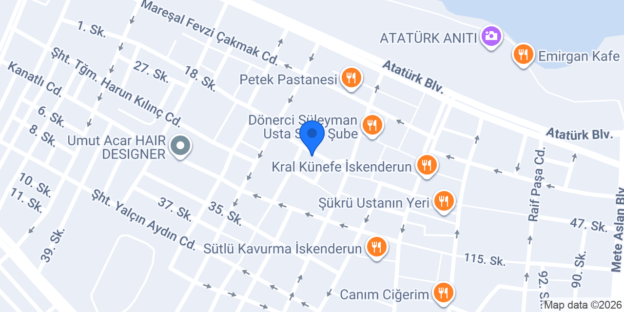 İskenderun Masaj Salonu | Gümüş Life Spa Hamam konumu