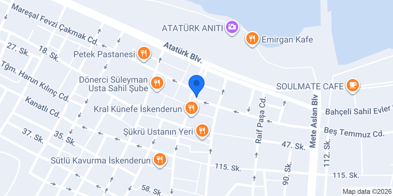 Meclis Künefe İskenderun konumu