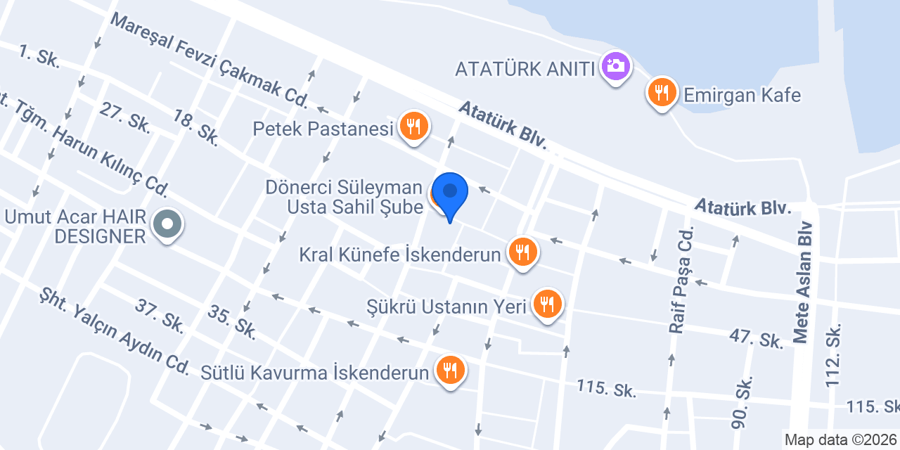 Helvacı Ali İskenderun konumu