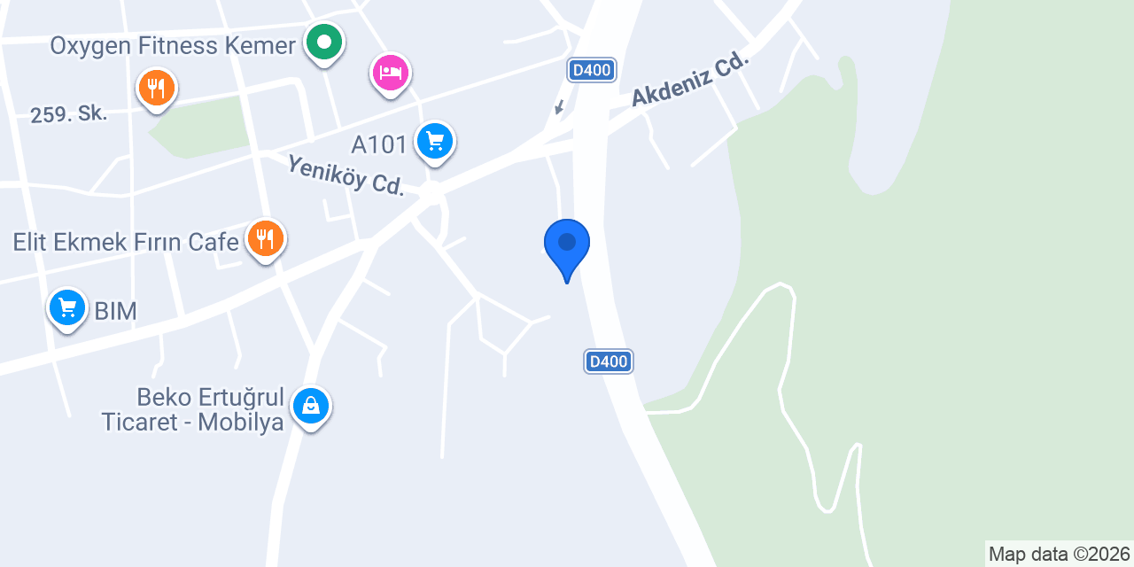 Kemer Akü konumu