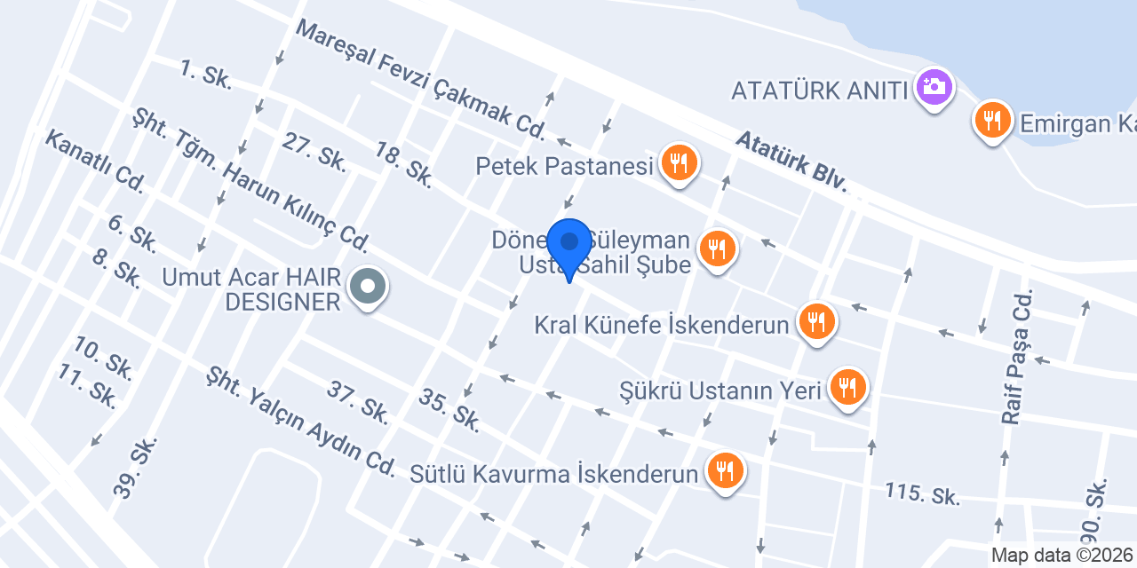 İskenderun Deniz Spa Masaj Salonu konumu