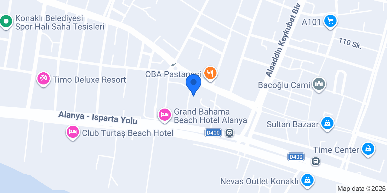 Kırk6 Paça Restaurant konumu