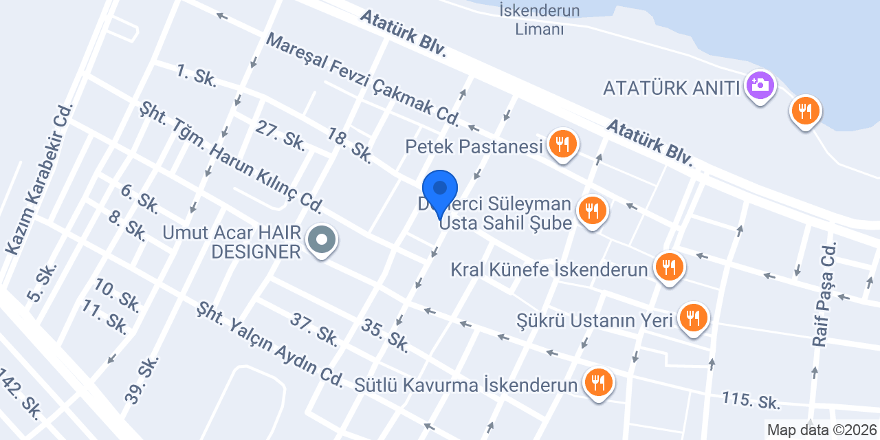 Diyetisyen Nazlı Damla Tekin konumu
