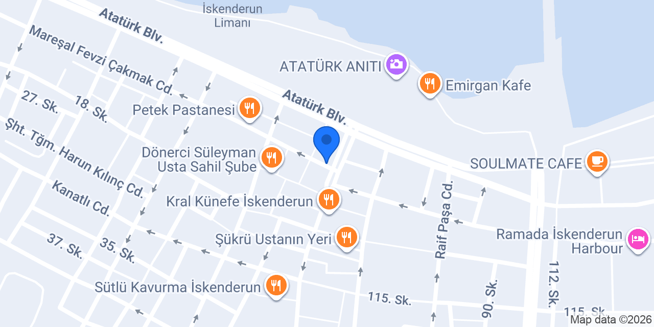İskenderun Güzellik Merkezi konumu