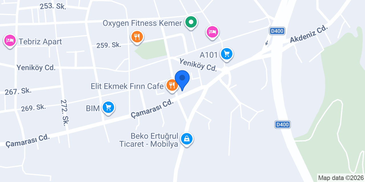 Kemer Lal Veteriner Kliniği konumu