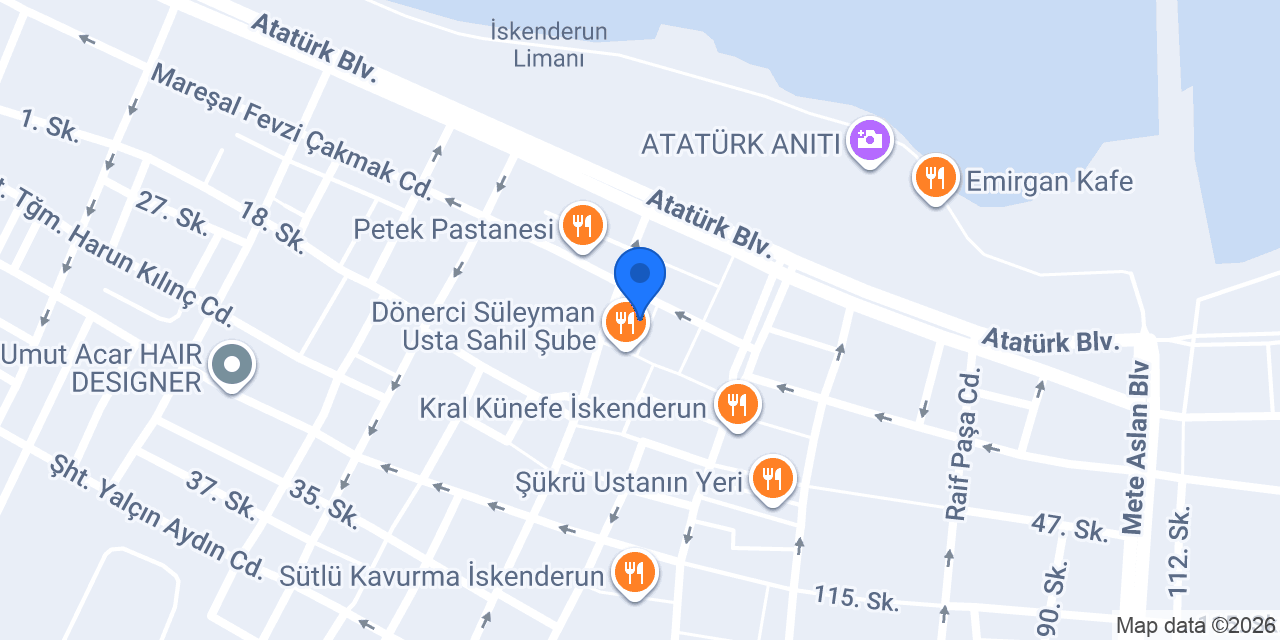 İskenderun Sahil Domino's Pizza konumu