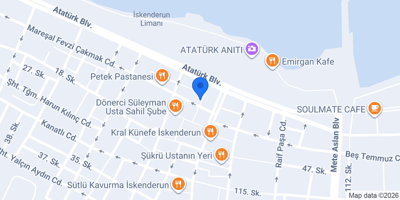 İskenderun 2. Noterliği konumu