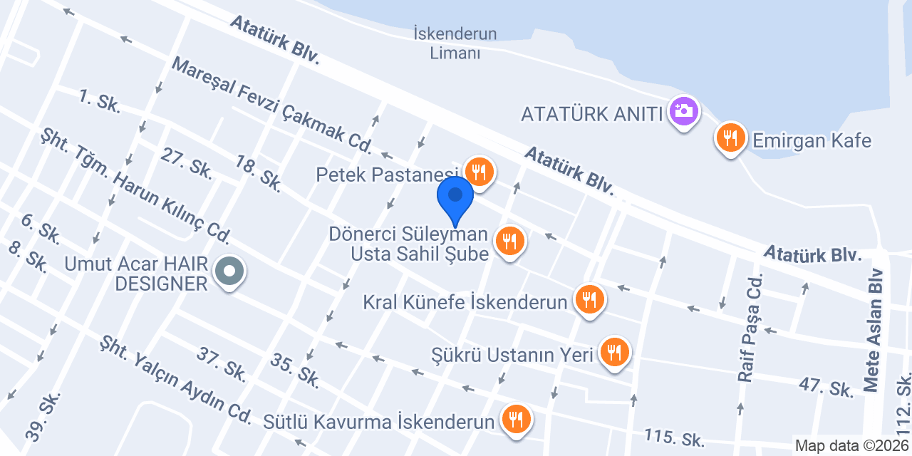 T.C. İskenderun Belediyesi konumu