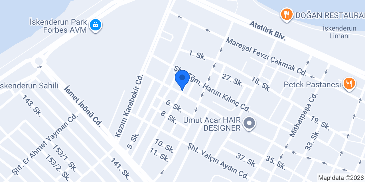İskenderun Manavı konumu