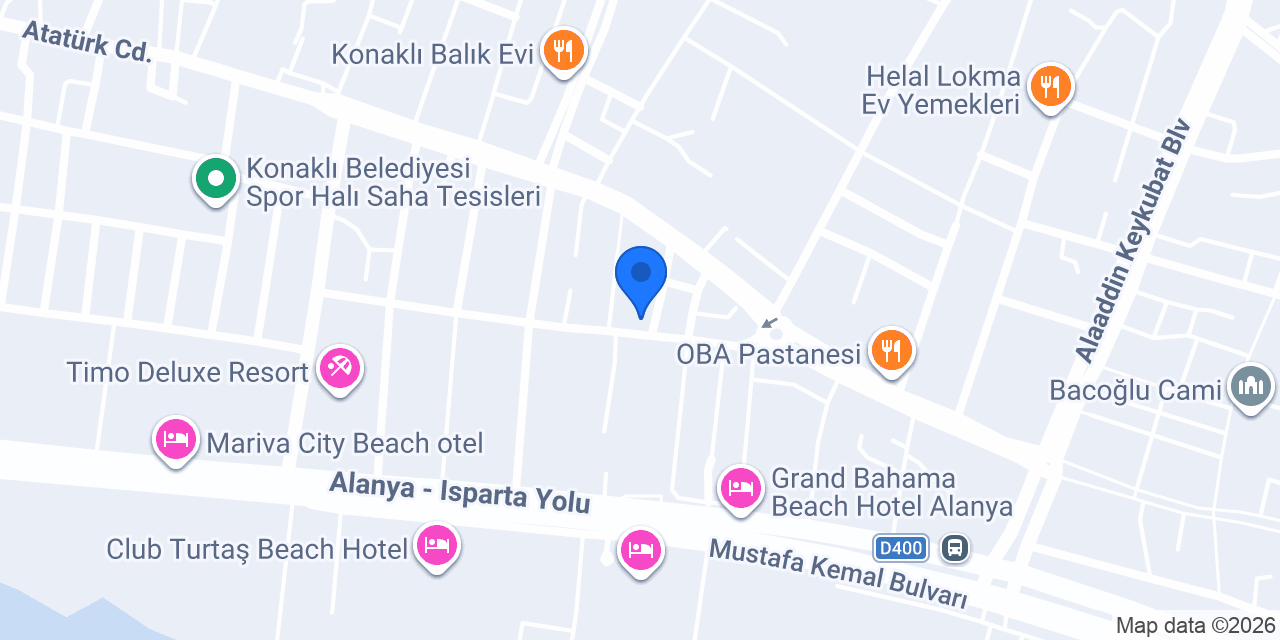 Akbank Konaklı Şubesi konumu