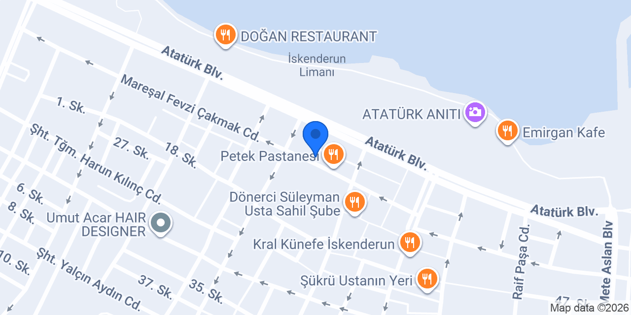 Erdem Döner konumu
