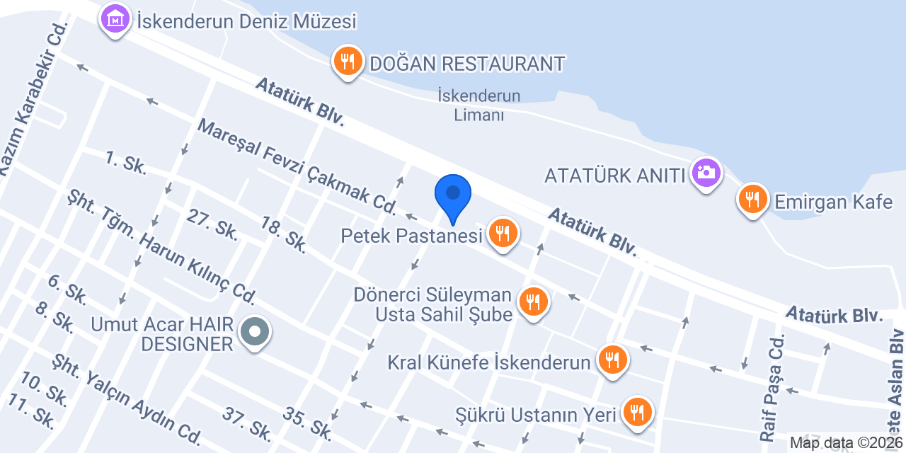 Cadde Kırmızı konumu