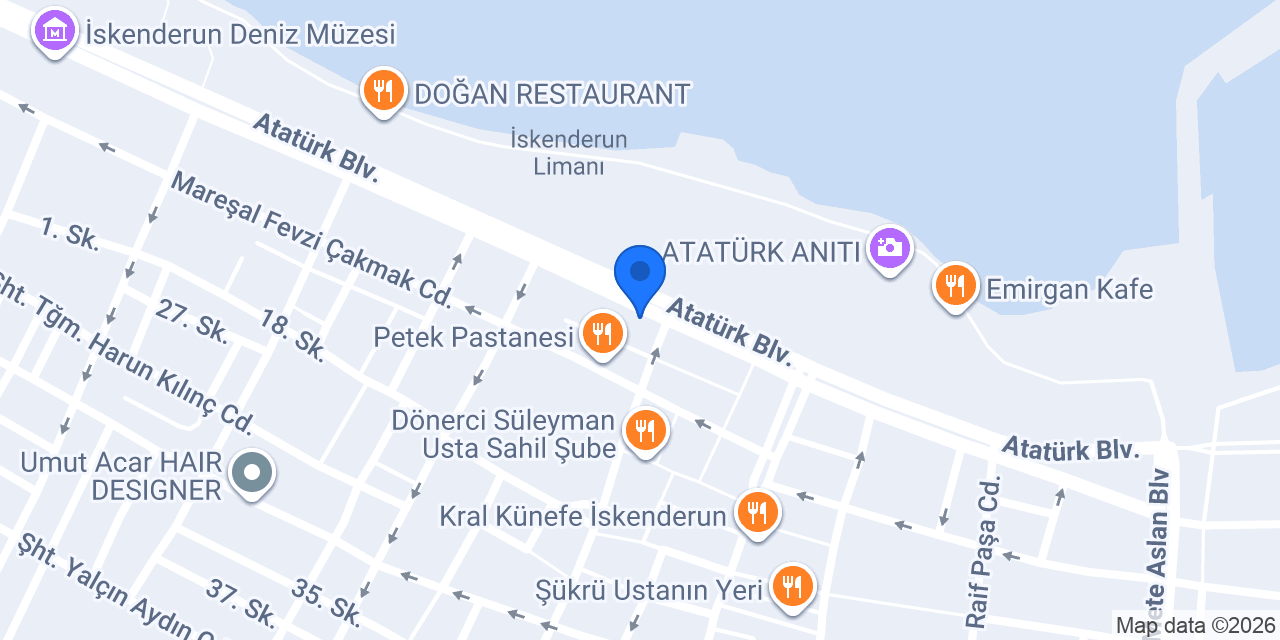 KOSGEB Hatay Müdürlüğü konumu