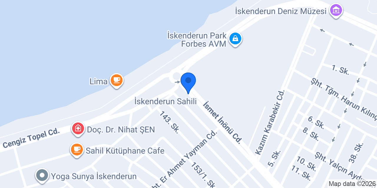 İskenderun İncil Kilisesi konumu