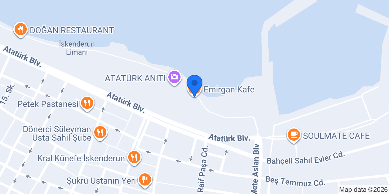 Emirgan Kafe konumu