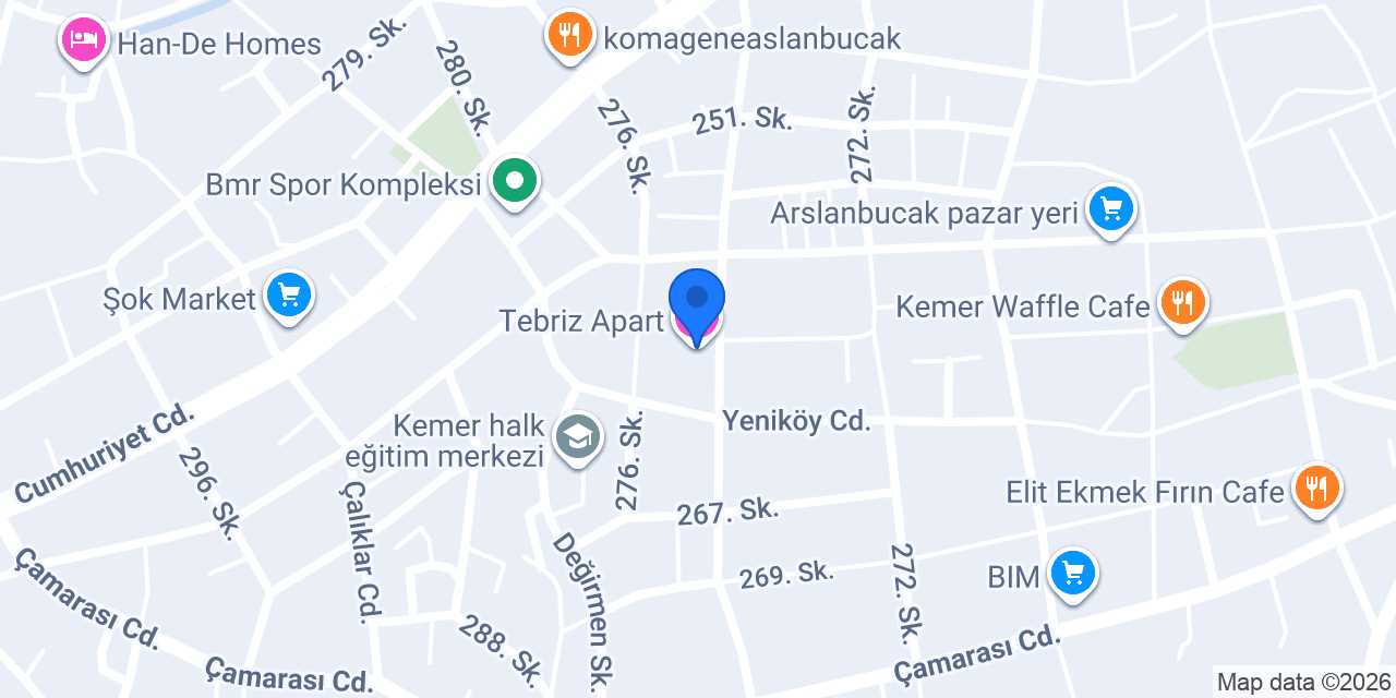 Tebriz Apart konumu