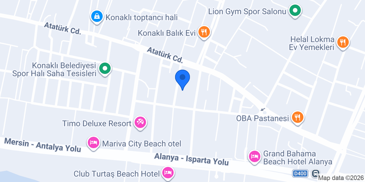 Cann Hotel konumu