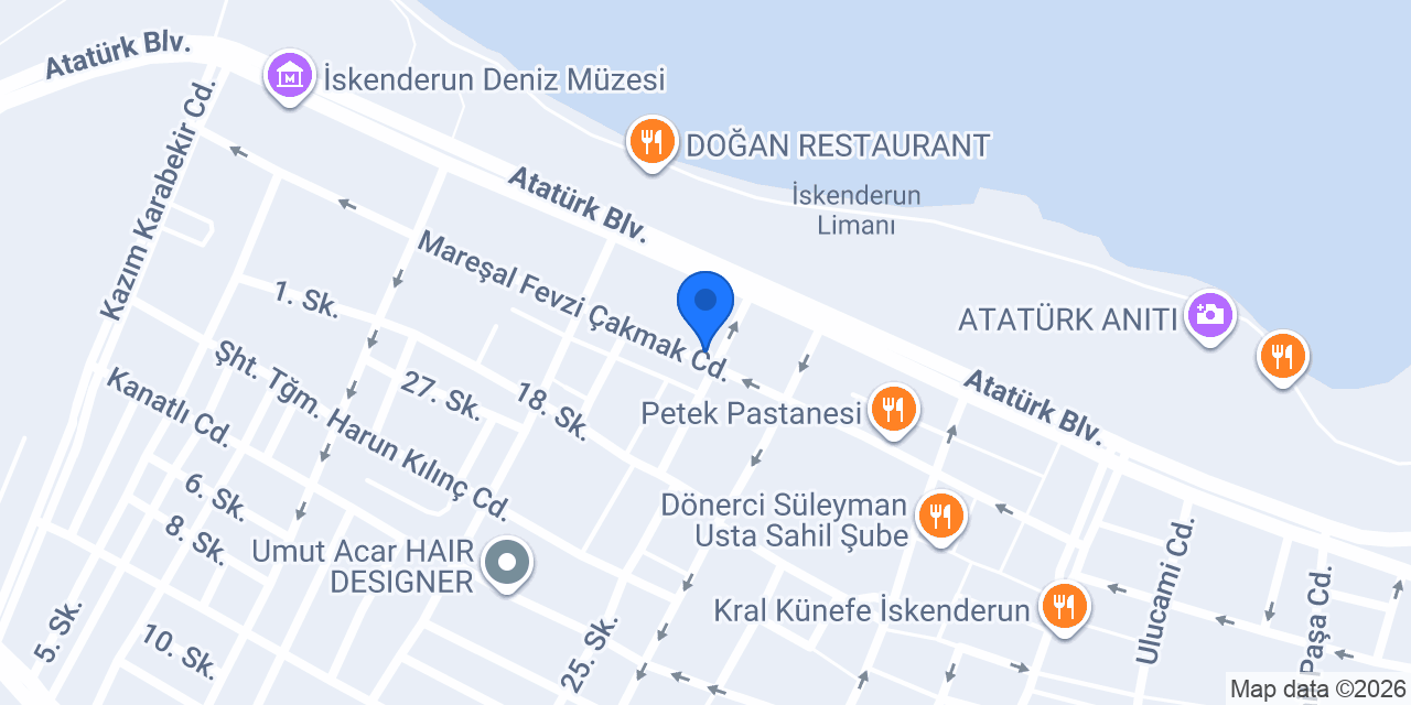 Kızçe Waffle & Smoothie konumu