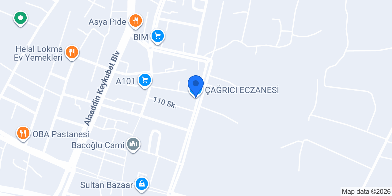 ÇAĞRICI ECZANESİ konumu