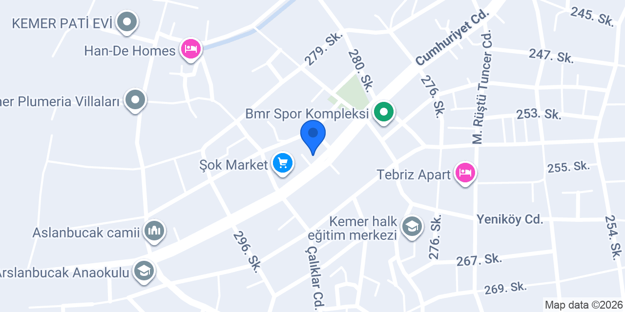 DERYA DOĞA BAYAN KUAFÖRÜ konumu