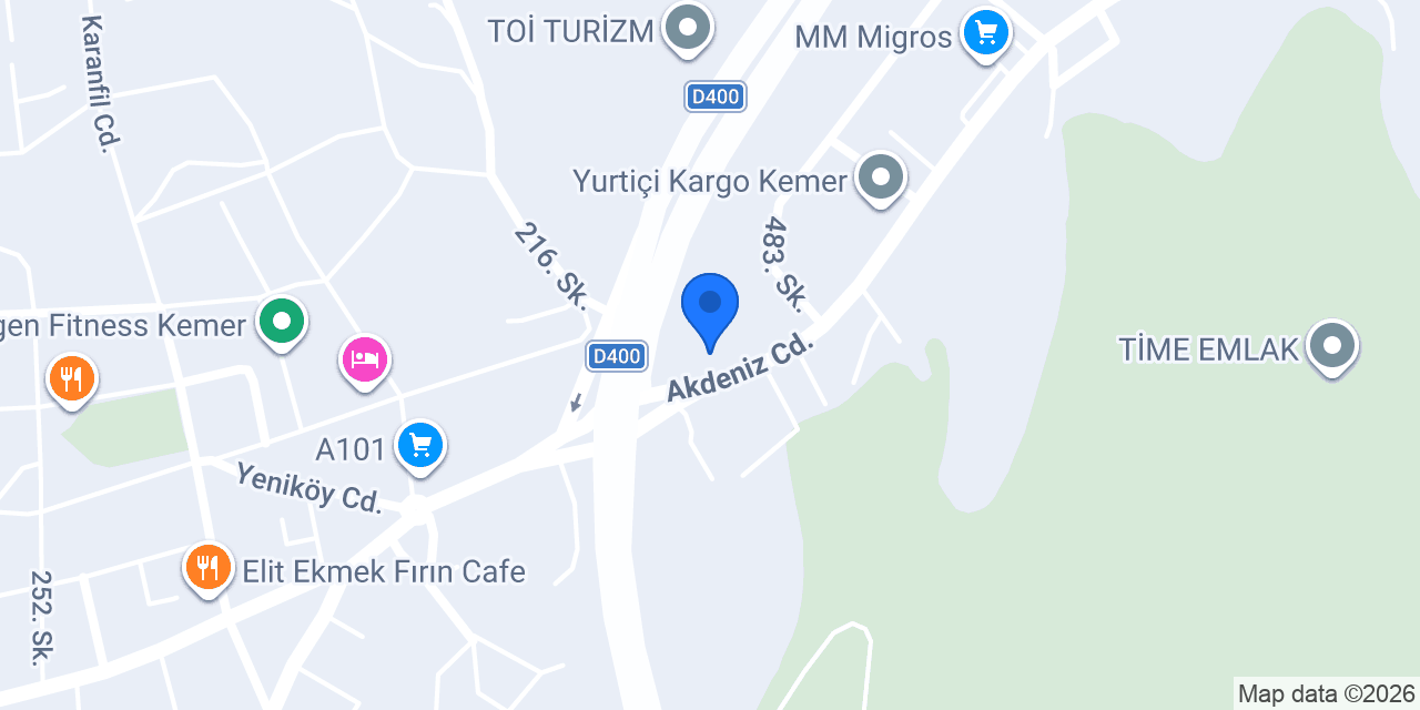 Cas Sigorta Kemer konumu