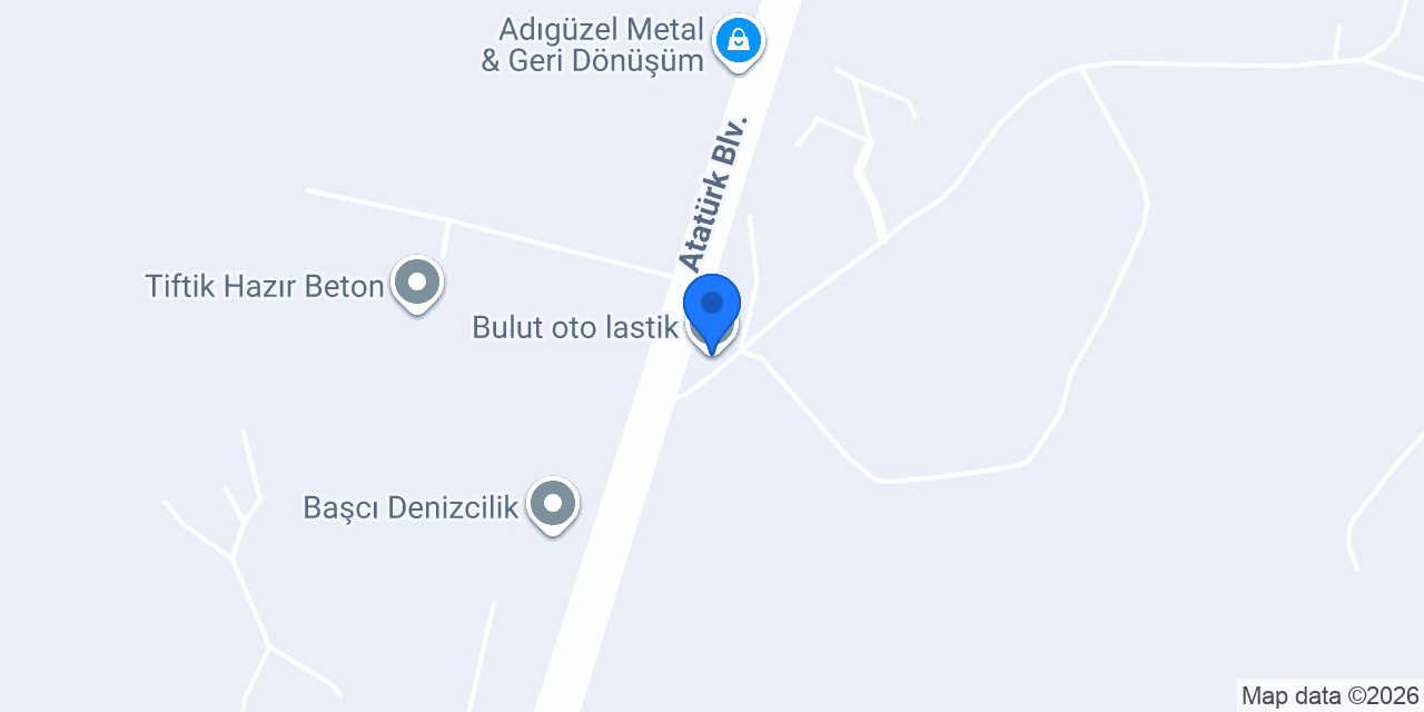 Bulut oto lastik konumu