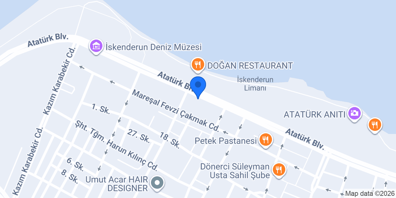 Terra Pizza - İskenderun Yenişehir konumu