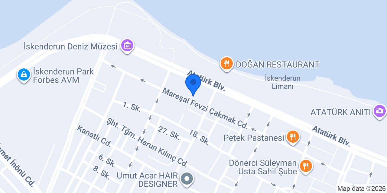 İSKENDERUN İLYA SPA ve MASAJ konumu