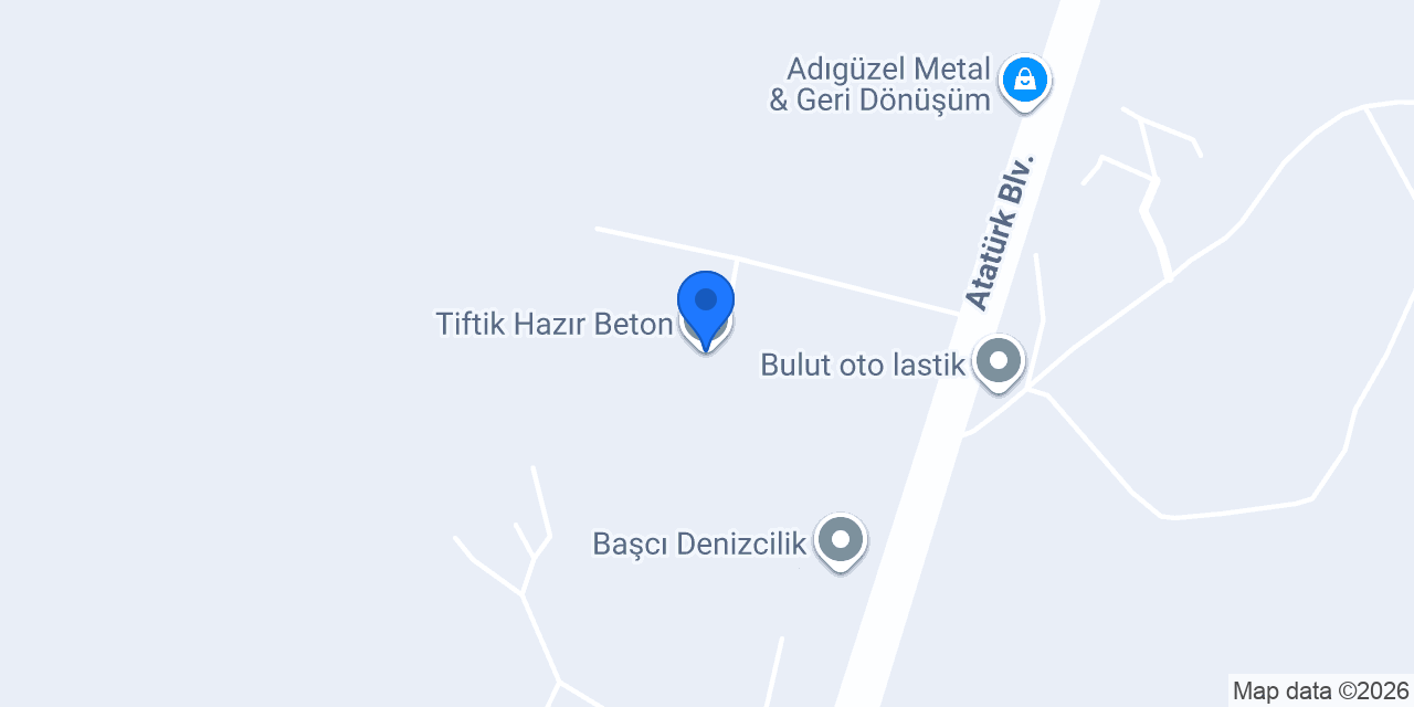 Tiftik Hazır Beton konumu