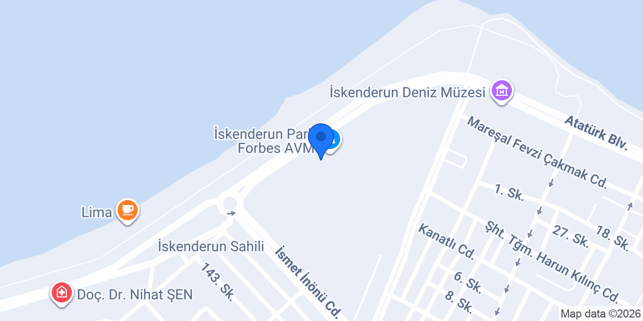 Altınbaş İskenderun Park Forbes AVM konumu