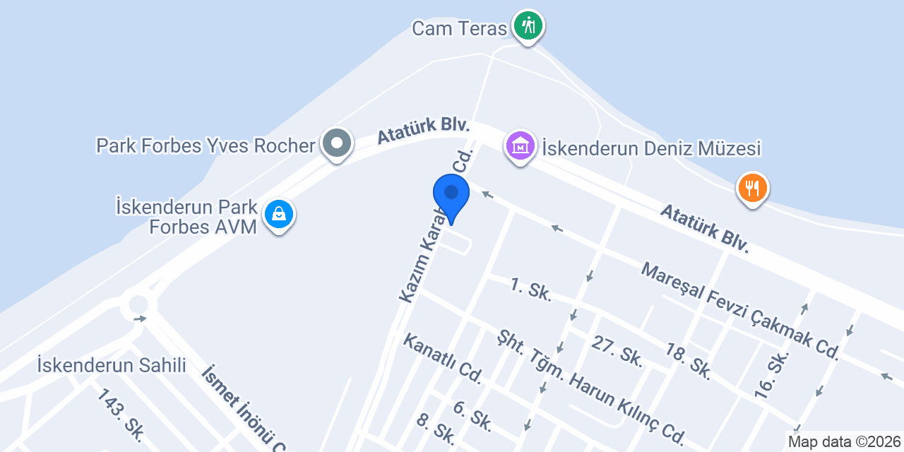 İskenderun Ağız ve Diş Sağlığı Hastanesi konumu