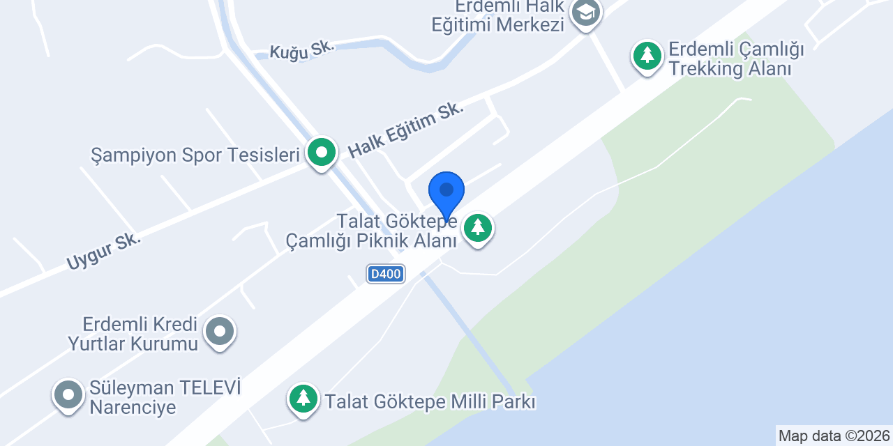 Erdemli duşakabin konumu