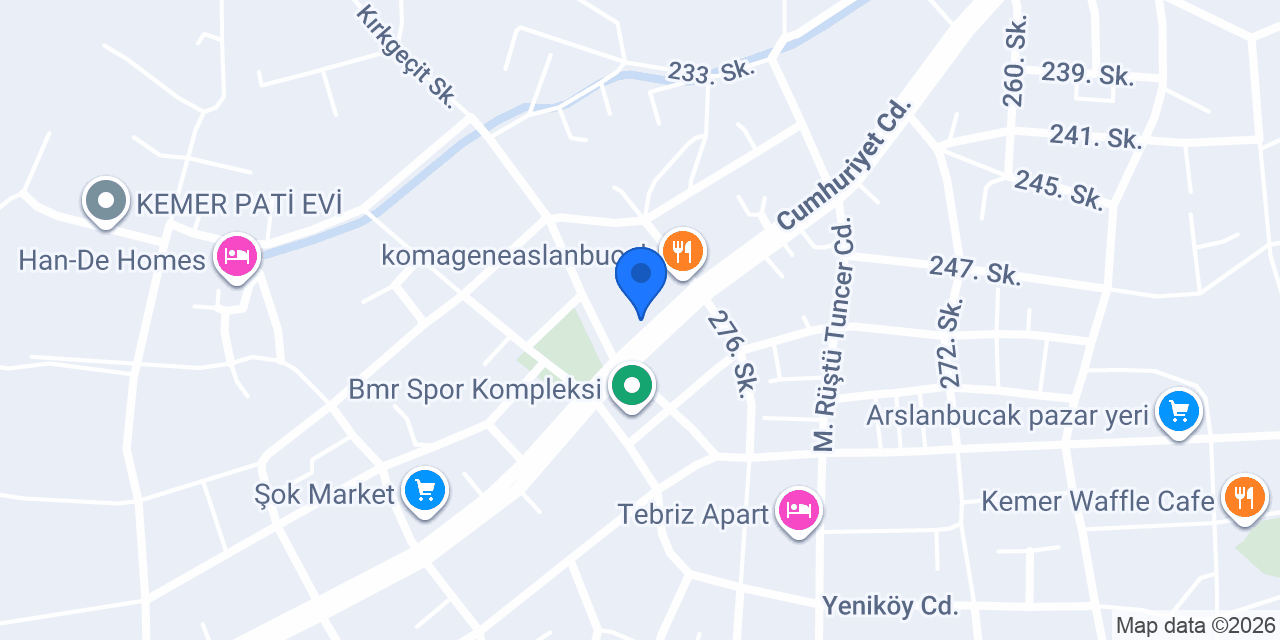 Kemer Yeşil Emlak konumu