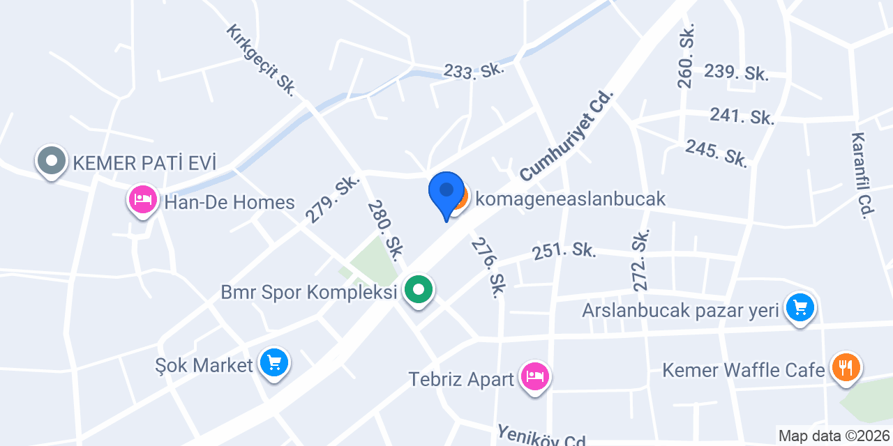 Nur Pastaneleri konumu