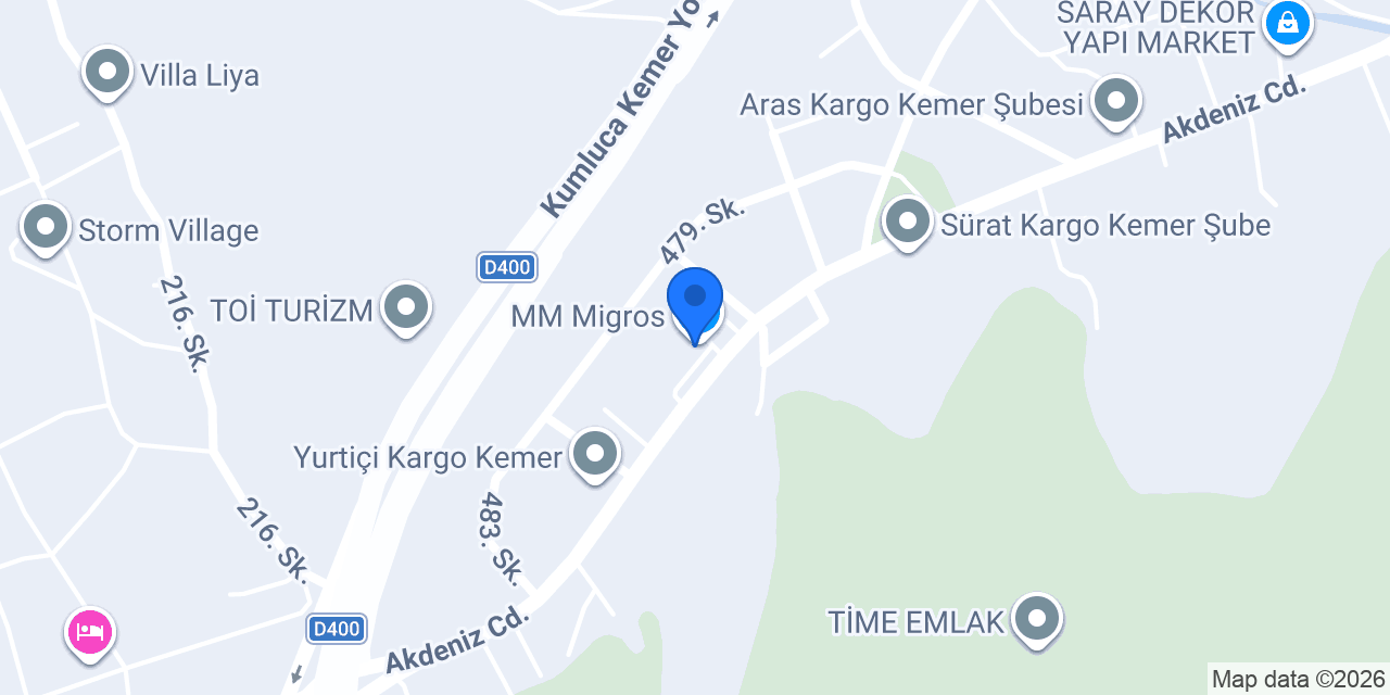 MM Migros konumu