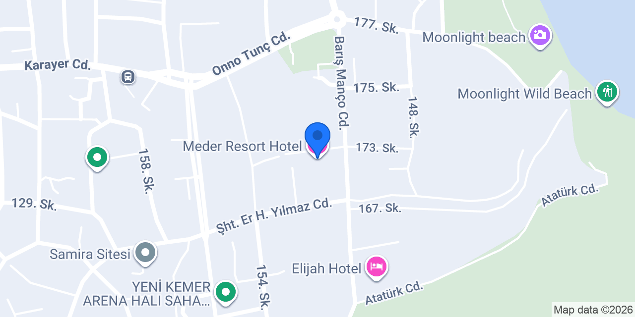Meder Resort Hotel konumu