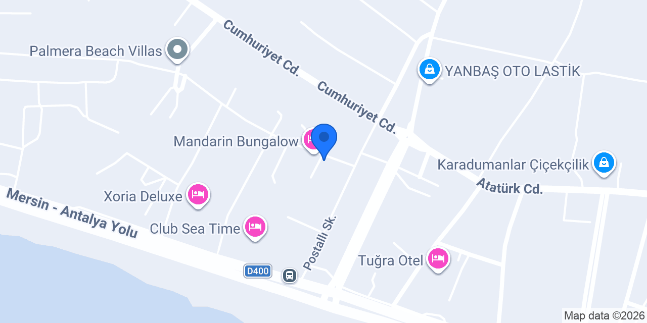 Limon Alanya Bungalov konumu