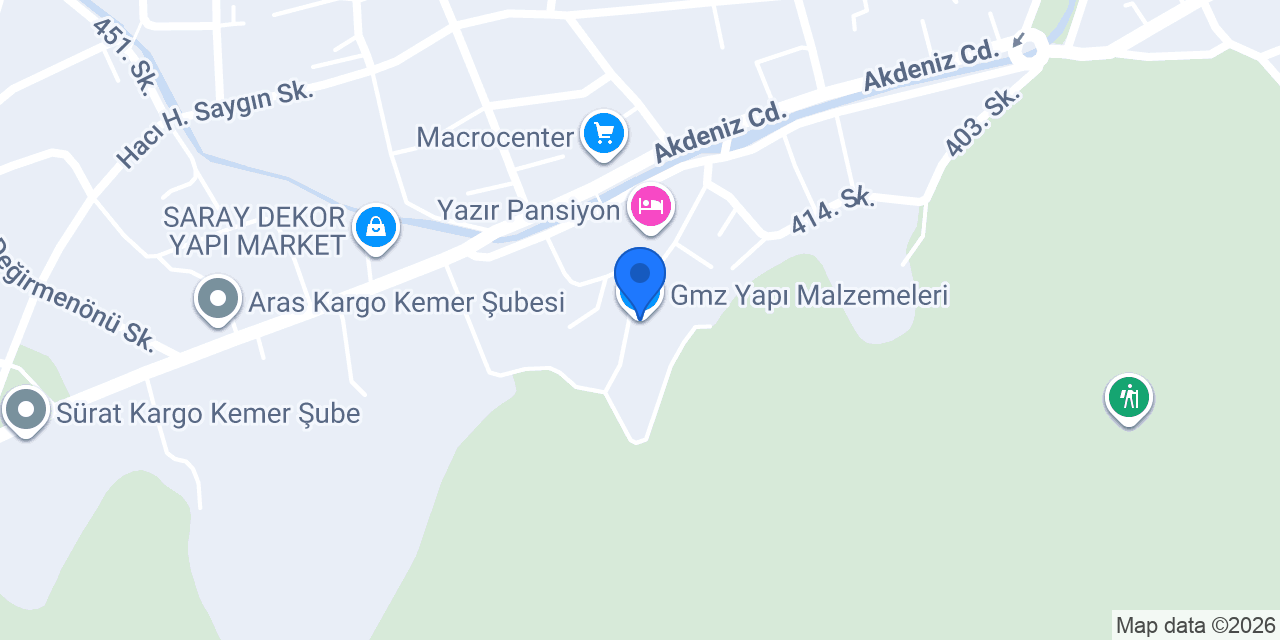 Gmz Yapı Malzemeleri konumu