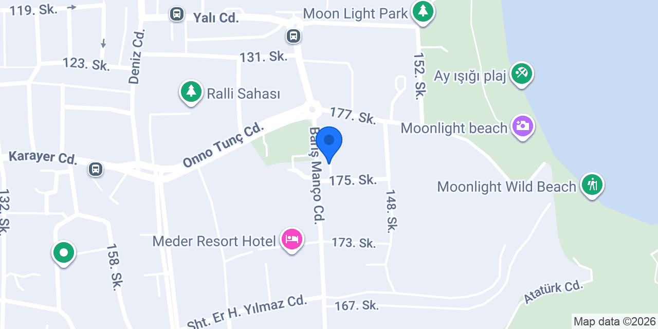 VK Rent a Car Kemer konumu