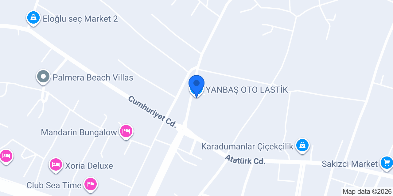YANBAŞ OTO LASTİK konumu