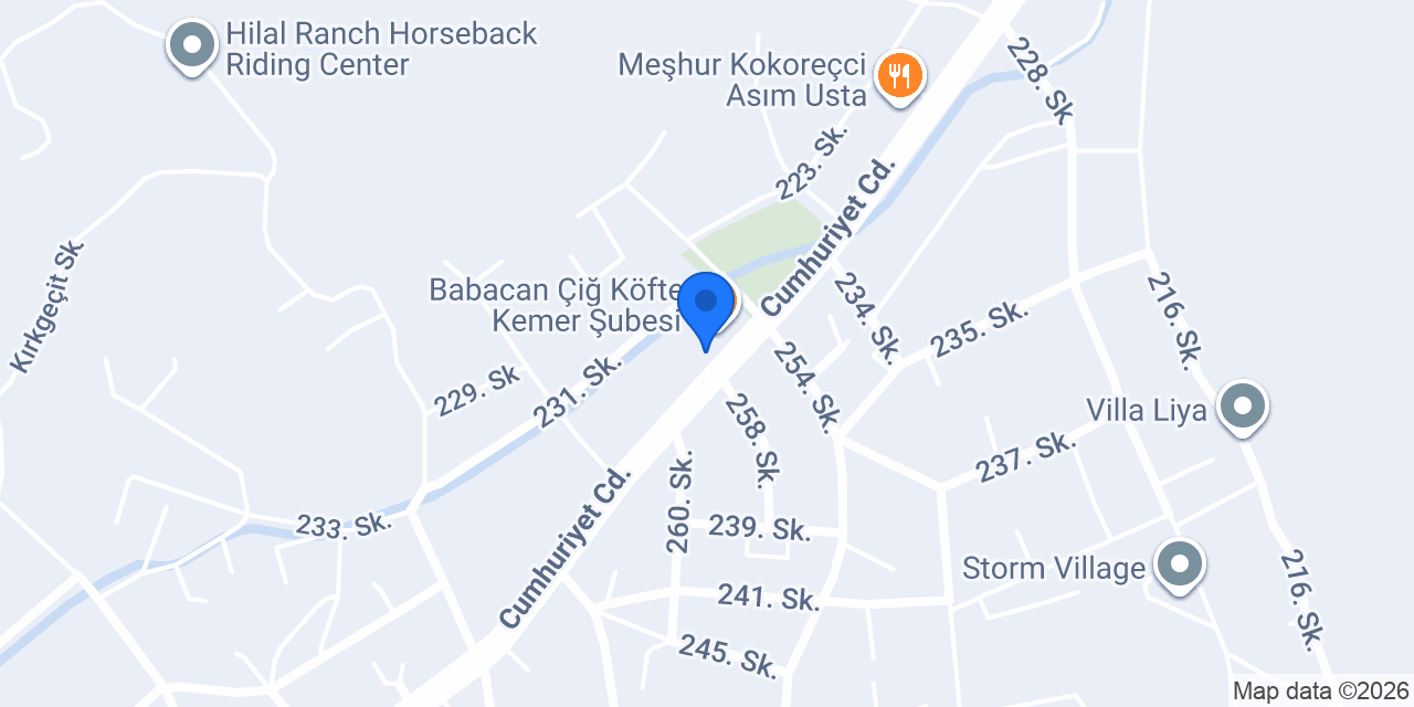Su emlak kemer konumu