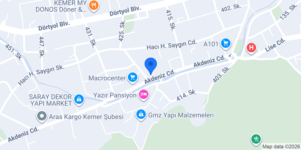 Damla Su konumu