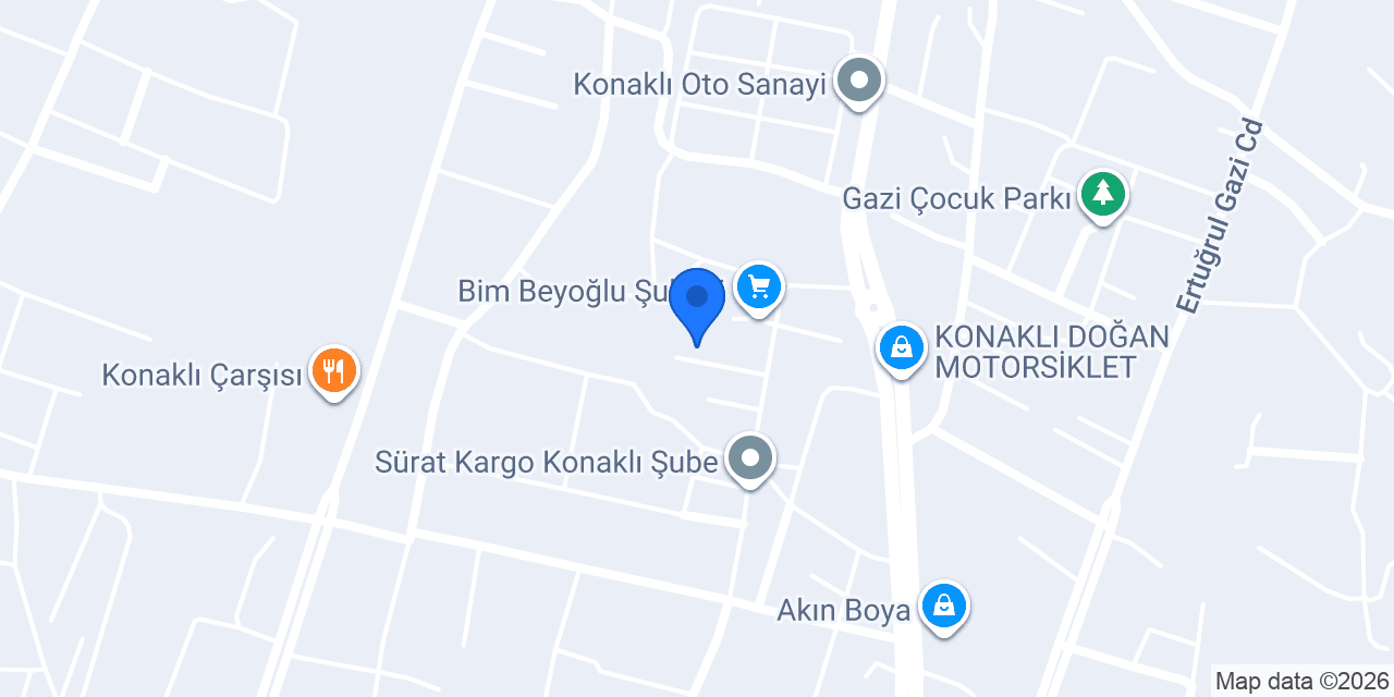 Önallar Endüstriyel Mutfak konumu