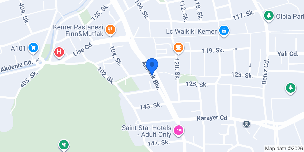 PAŞA KEBAP KEMER konumu