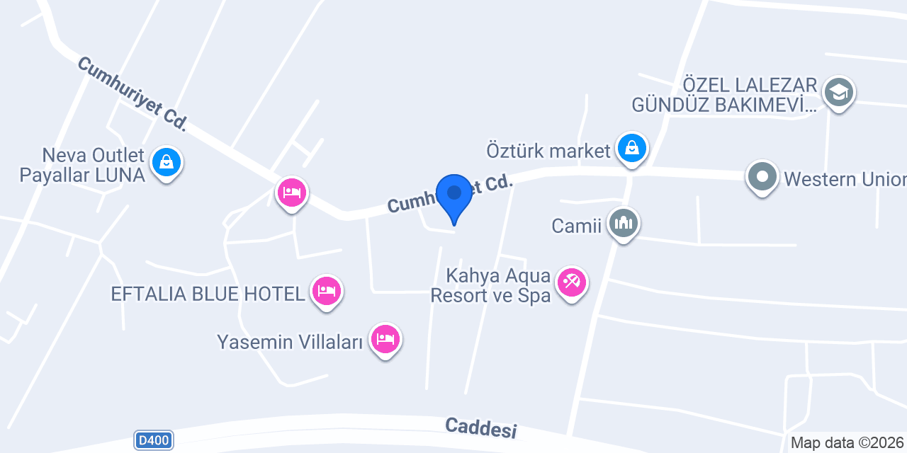 Nirvana Alanya rent A Car konumu