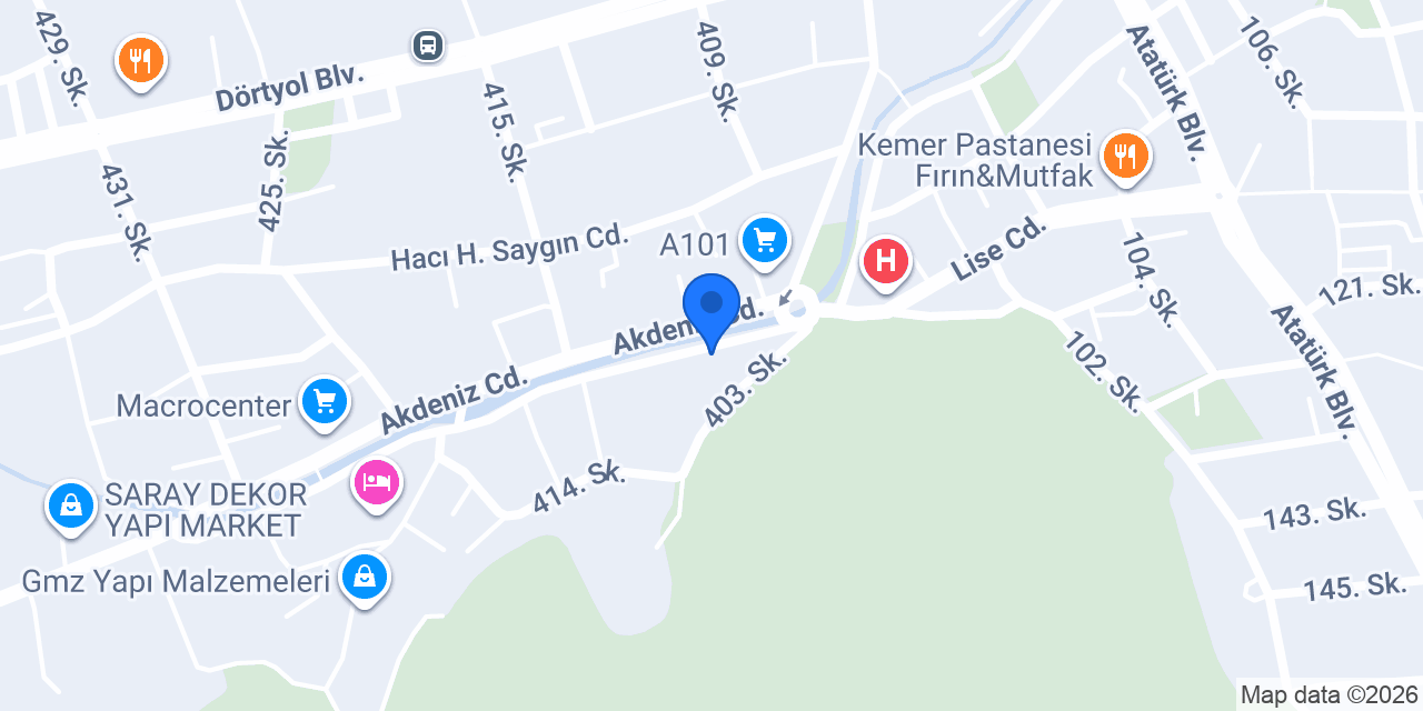 Gül Mimarlık Kemer konumu
