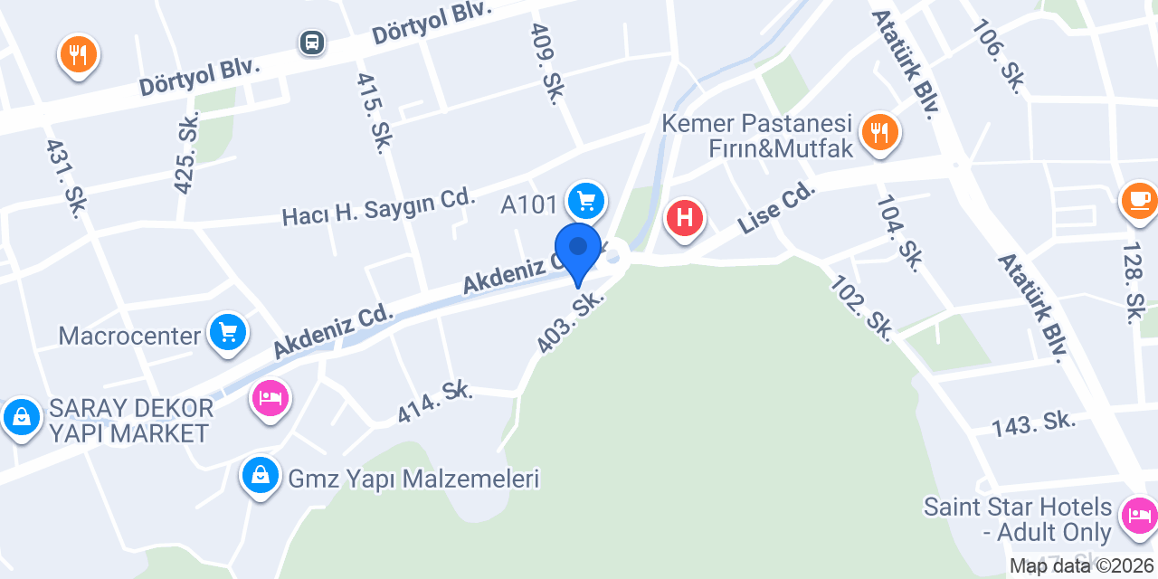 BEST Kemer Tercüme Bürosu konumu