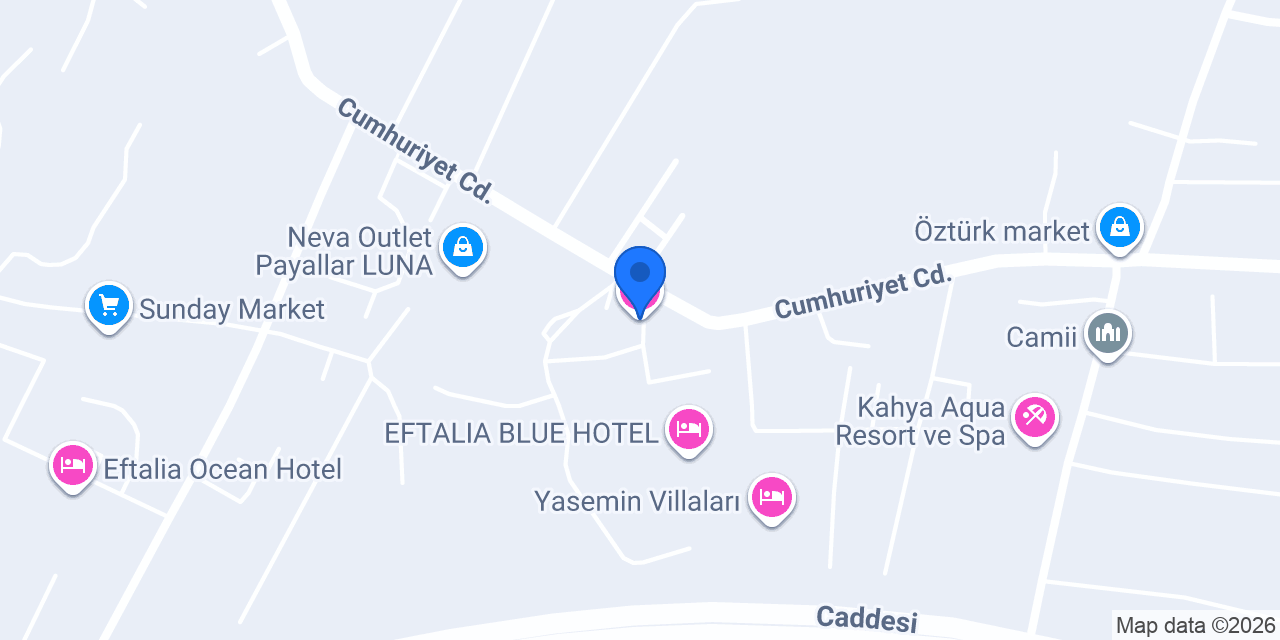 Eftalia Sol Hotel konumu