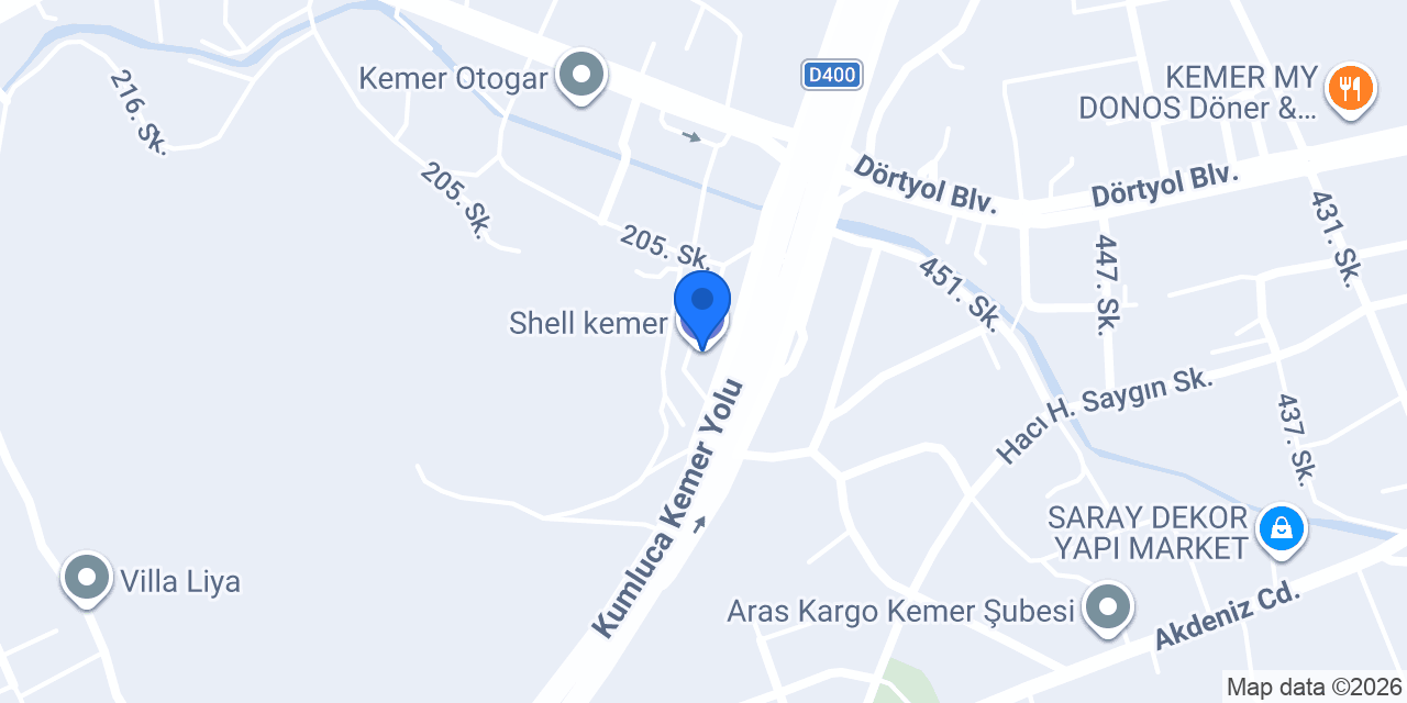 Shell kemer konumu